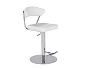 White Adjustable Stool Estyle 505