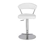 White Adjustable Stool Estyle 505
