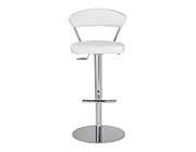 White Adjustable Stool Estyle 505