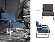 Grey Velvet Accent Chair DS Estudio