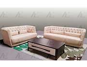 Cream Italian leather sofa AEK 694