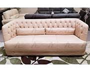 Cream Italian leather sofa AEK 694