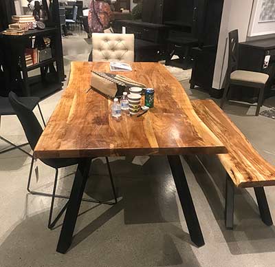 Wood Top Dining Table MS Riza