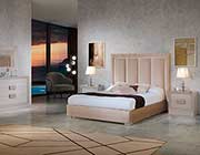 Beige Bed with Storage EF Meliora