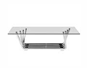 Clear Tempered Glass Coffee table Z326