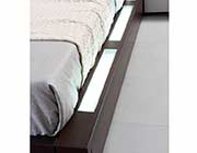 Brown Oak Grey Bed with Storage VG Genette