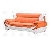 Orange Bonded Leather Sofa set AE 209