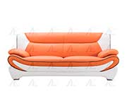 Orange Bonded Leather Sofa set AE 209