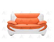 Orange Bonded Leather Sofa set AE 209