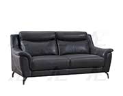 Black Genuine Leather Sofa set AE 150