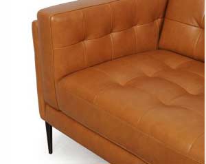 Murray 440 Tan Leather sofa by Moroni