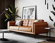 Murray 440 Tan Leather sofa by Moroni