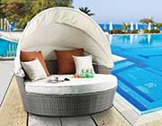 Outdoor Patio Canopy Sofa with Ottoman AC 025