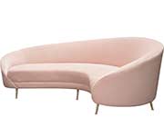 Blush Velvet Sofa DS Cedar