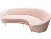 Blush Velvet Sofa DS Cedar