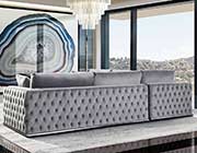 Platinum Grey Velvet Sofa DS Eavan