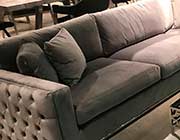 Platinum Grey Velvet Sofa DS Eavan