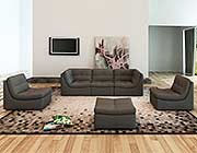 White Leather Sofa Set SJ653