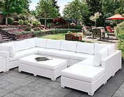 Gray Wicker Patio Sofa sectional FA 135