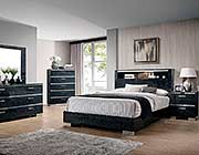 Black finish Bed FA Marilene