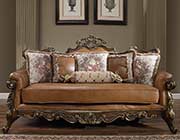 Classic Caramel Leather Sofa collection HD 55