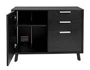 Hugo Black Top Office desk by Eurostyle