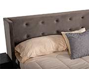 Grey Velvet Bed VG Ryan