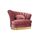 Modern Velvet Lounge Chair VG 736