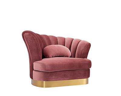 Modern Velvet Lounge Chair VG 736