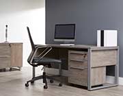 Kalmar Gray Office Desk by Unique Furniture