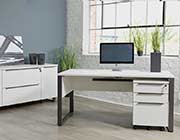 Kalmar Gray Office Desk by Unique Furniture