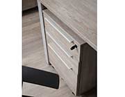 Kalmar Gray Office Desk by Unique Furniture