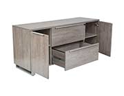 Kalmar Gray Office Desk by Unique Furniture