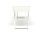 White Modern desk 262 by Unique Furniture
