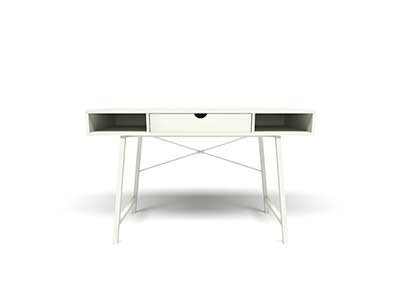 White Modern desk 262 by Unique Furniture