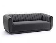 Gray Velvet Sofa AL Kelia