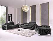 Dark Gray Leather Sofa set GU 03