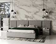 Gray Fabric Low Profile Bedroom VG Marinella