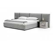 Gray Fabric Low Profile Bedroom VG Marinella