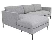 Light Gray fabric sectional sofa SB 726