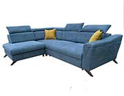 Blue Fabric Sectional Sofa Bed EF Raya