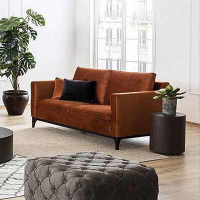 Brown Fabric Sofa Bed Cosmopolitan