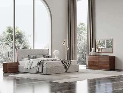 Upholstered Wanlut Modern Bed VG Mirabella