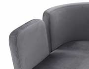 Gray Velvet Accent Chair VG Tina