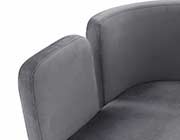 Gray Velvet Accent Chair VG Tina
