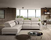 Bianco Leather Sectional Sofa EF Sense