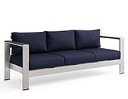 Navy Sofa Alluminm MW Coast