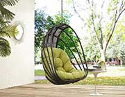 Swing Outdoor Patio Lounge Chair in Olive MW Pergola