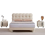 White Tufted Modern Bed AE 083