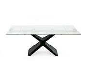 Extendable Glass dining Table VG Alfeo